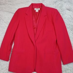 Vintage Club Classics Jacket Womens 10 Pink Wool‎ Cashmere Blend Coat Pockets